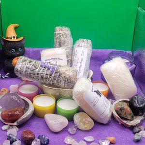 Bath Soaps, Sage and Tea Candles Set